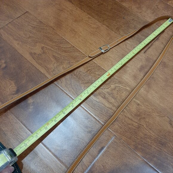 La Tour Eiffel vintage pebbled leather minimalist quiet luxury bag - Picture 9 of 13